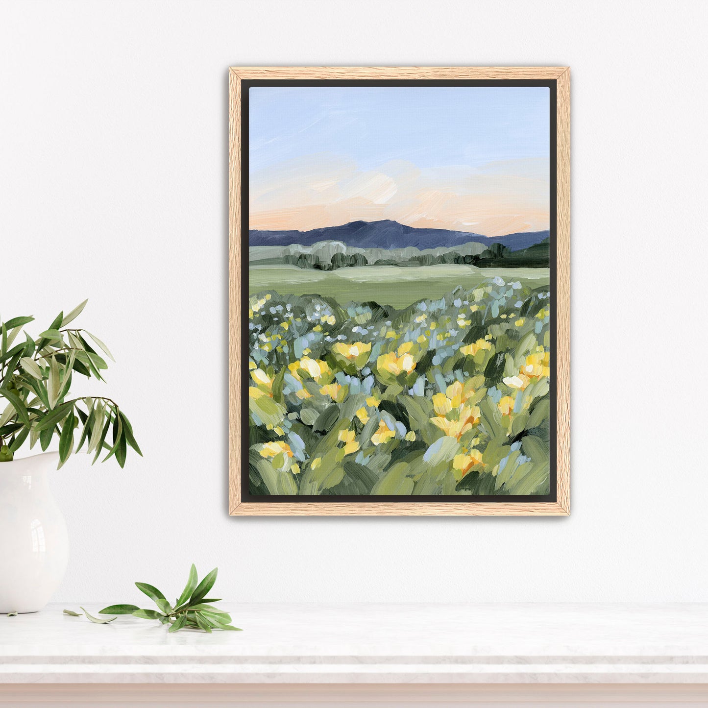 "Yellow Fields" Art Print - Katie Garrison Art LLC