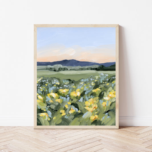 "Yellow Fields" Art Print - Katie Garrison Art