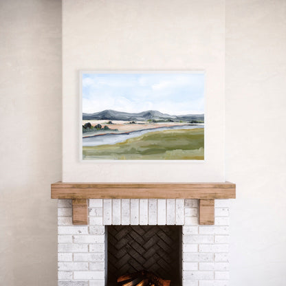 ’Yellowstone in May’ Art Print - National Park Wall - abstract - Artwork - Idaho - Landscape