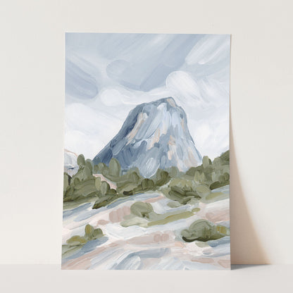 ’Yosemite’ Art Print - Paper / 5x7 in / No Frame - California National Park Wall - abstract - Artwork - Landscape