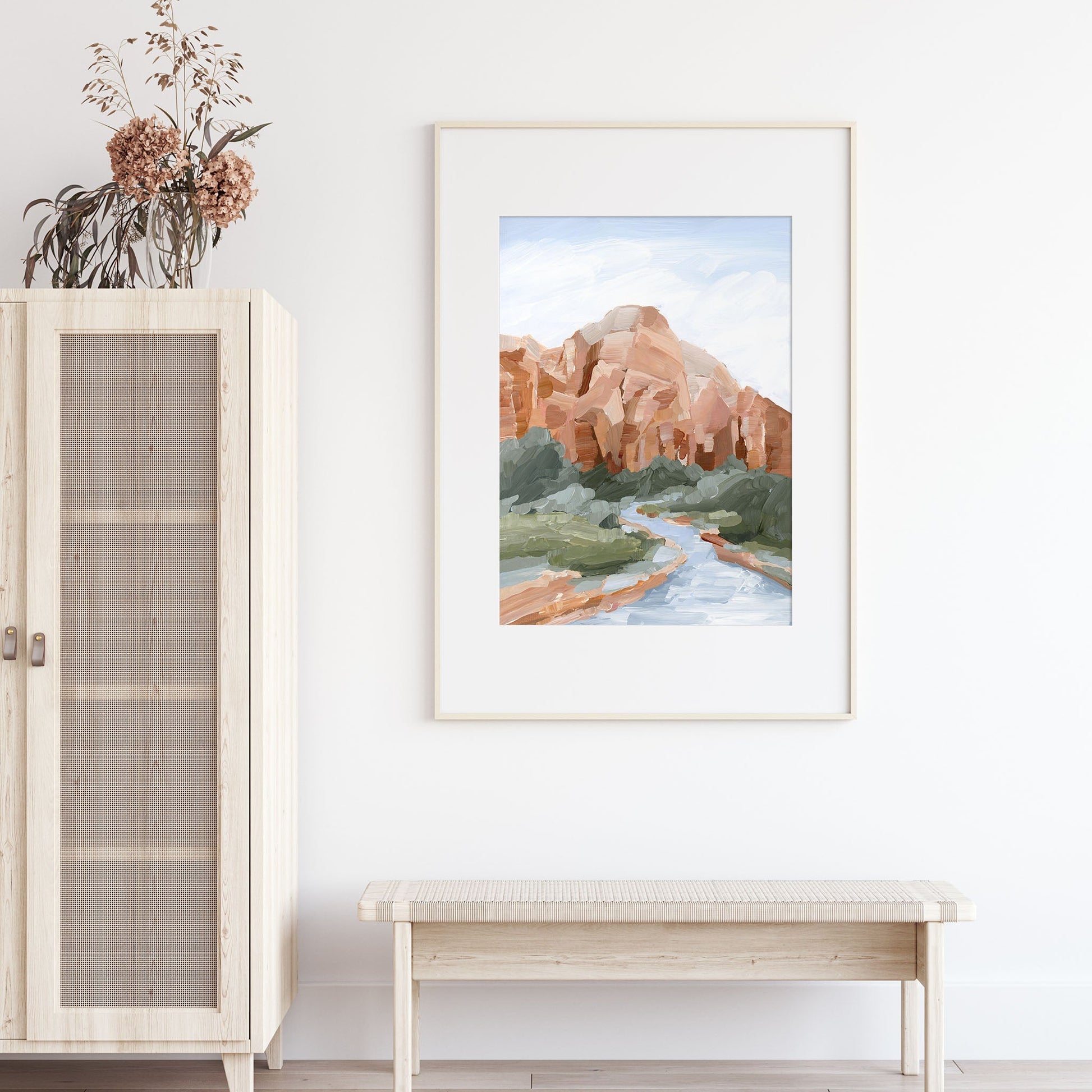 ’Zion I’ Art Print - abstract - Artwork - cliffs - Landscape