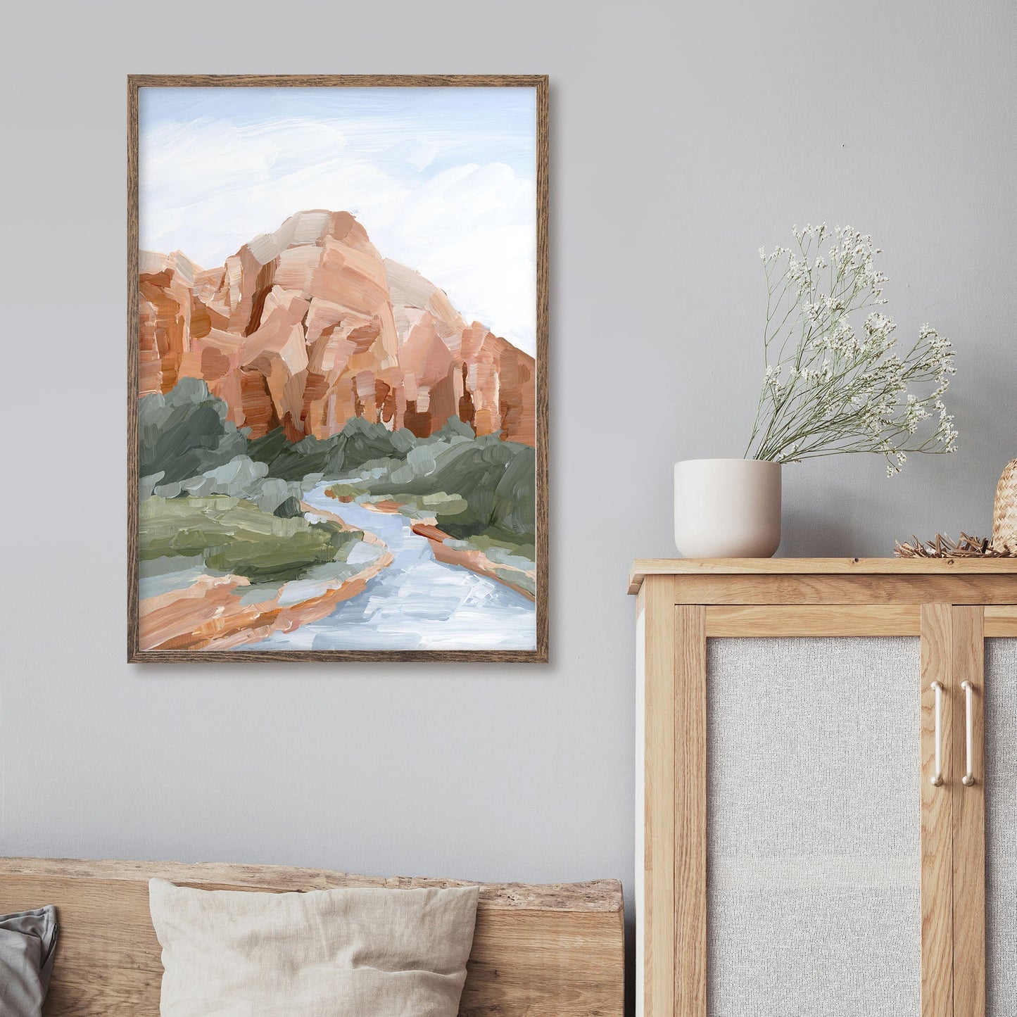 ’Zion I’ Art Print - abstract - Artwork - cliffs - Landscape