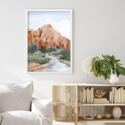 ’Zion I’ Art Print - abstract - Artwork - cliffs - Landscape