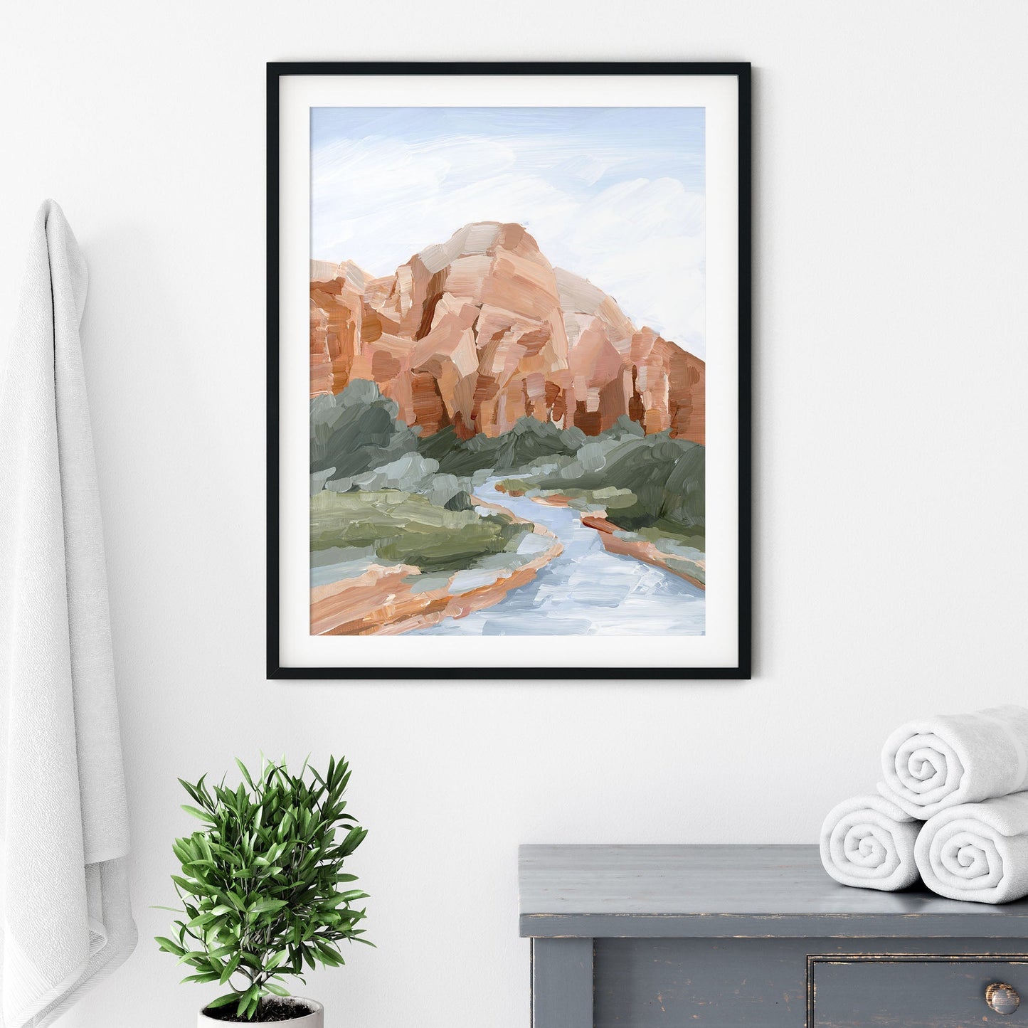 ’Zion I’ Art Print - abstract - Artwork - cliffs - Landscape