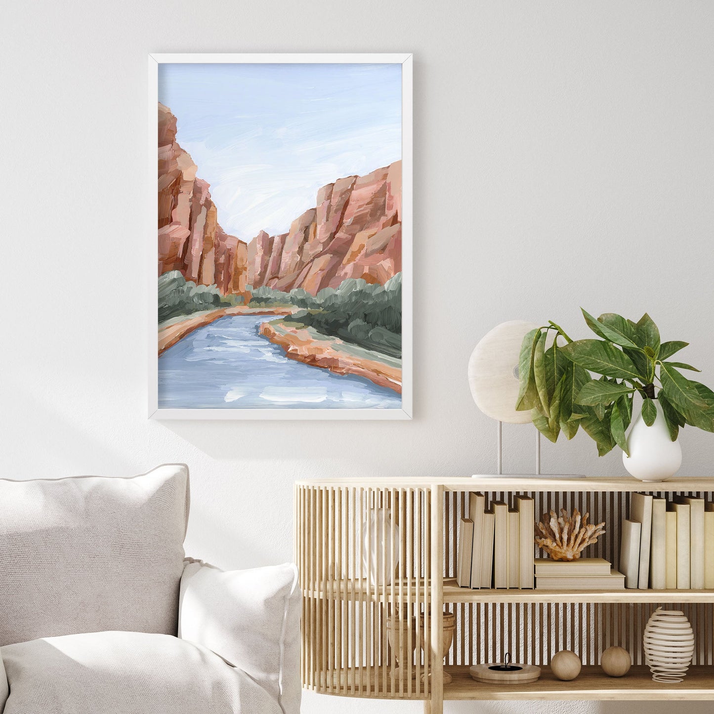 ’Zion II’ Art Print - abstract - Artwork - cliffs - Landscape