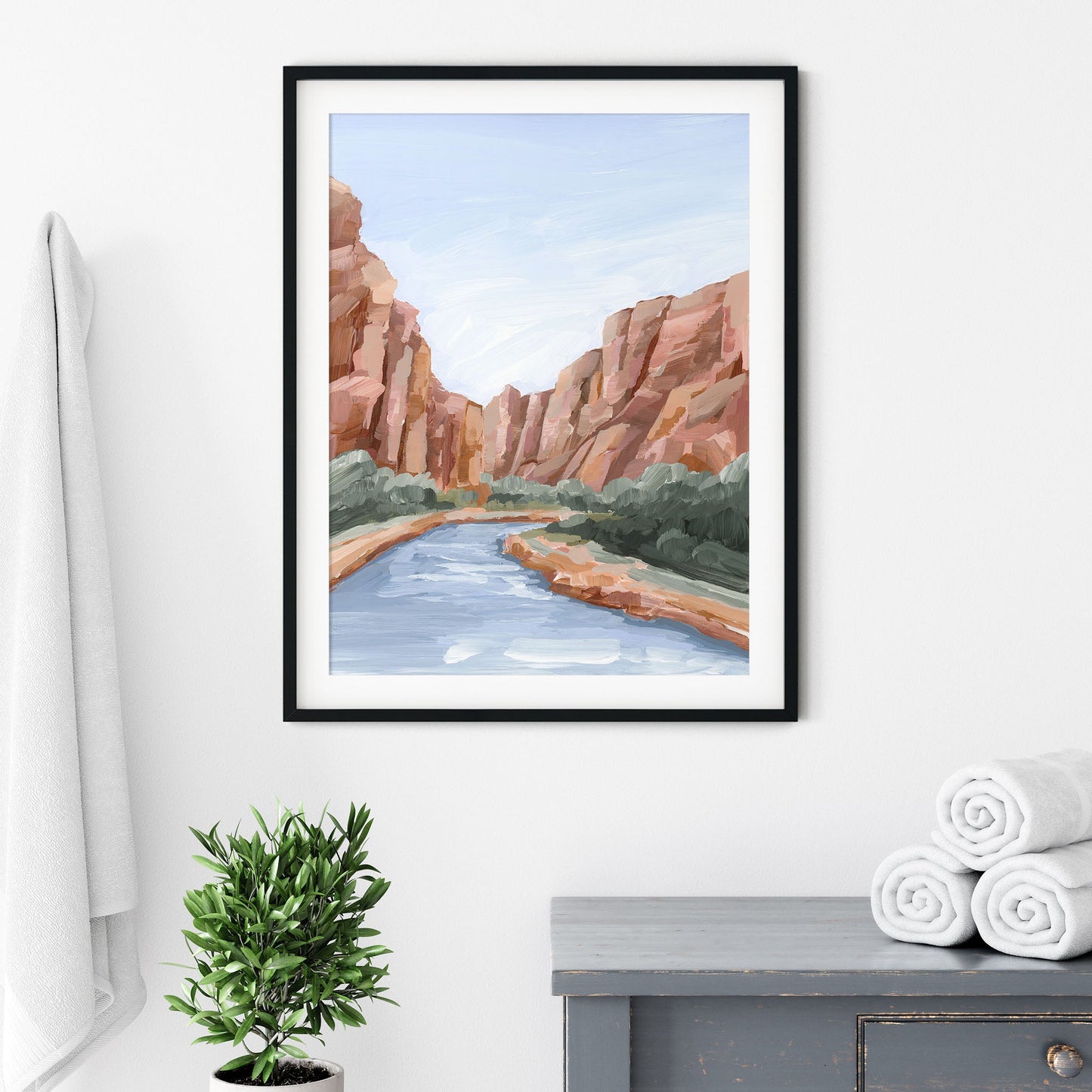 ’Zion II’ Art Print - abstract - Artwork - cliffs - Landscape