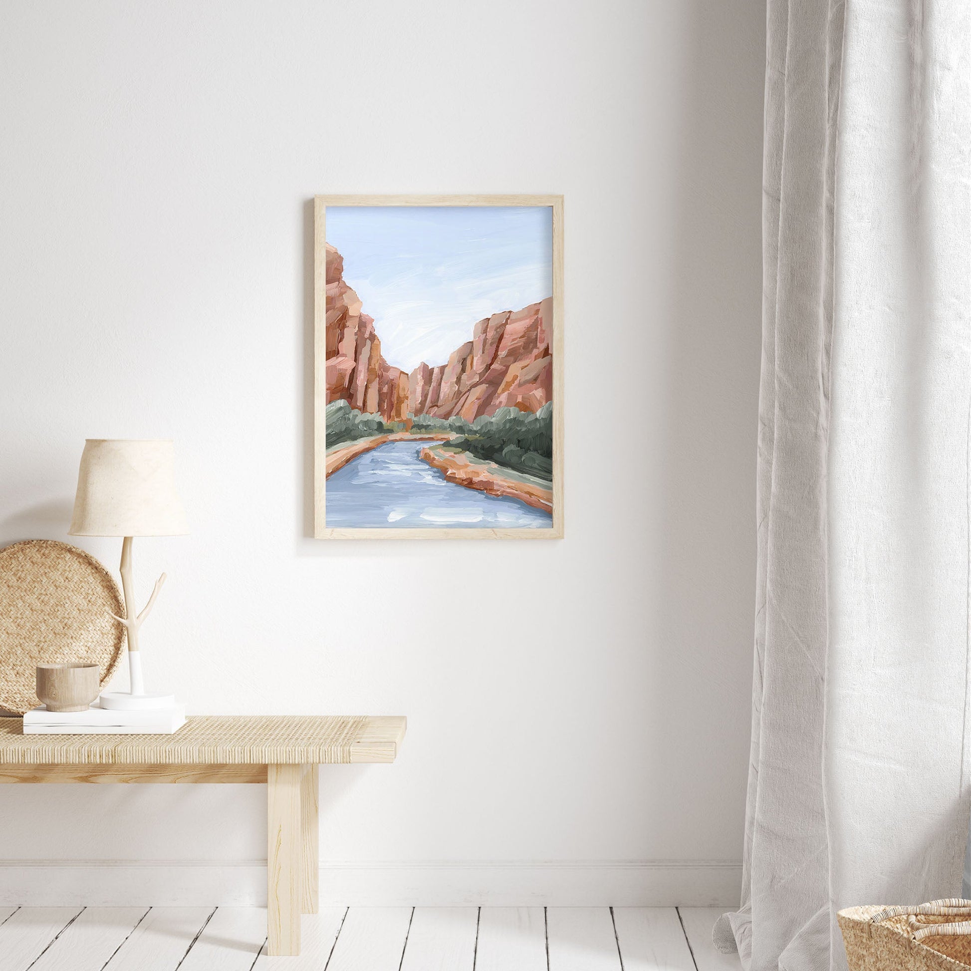 ’Zion II’ Art Print - abstract - Artwork - cliffs - Landscape