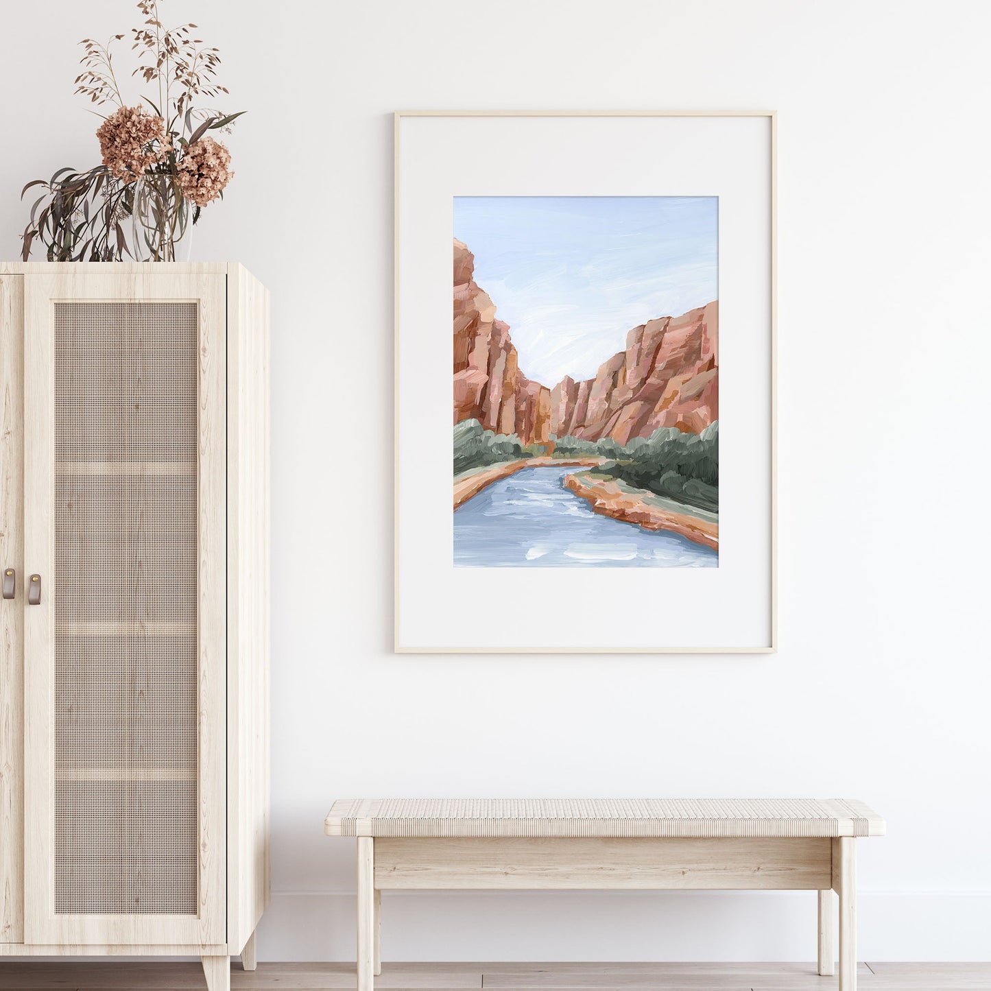 ’Zion II’ Art Print - abstract - Artwork - cliffs - Landscape