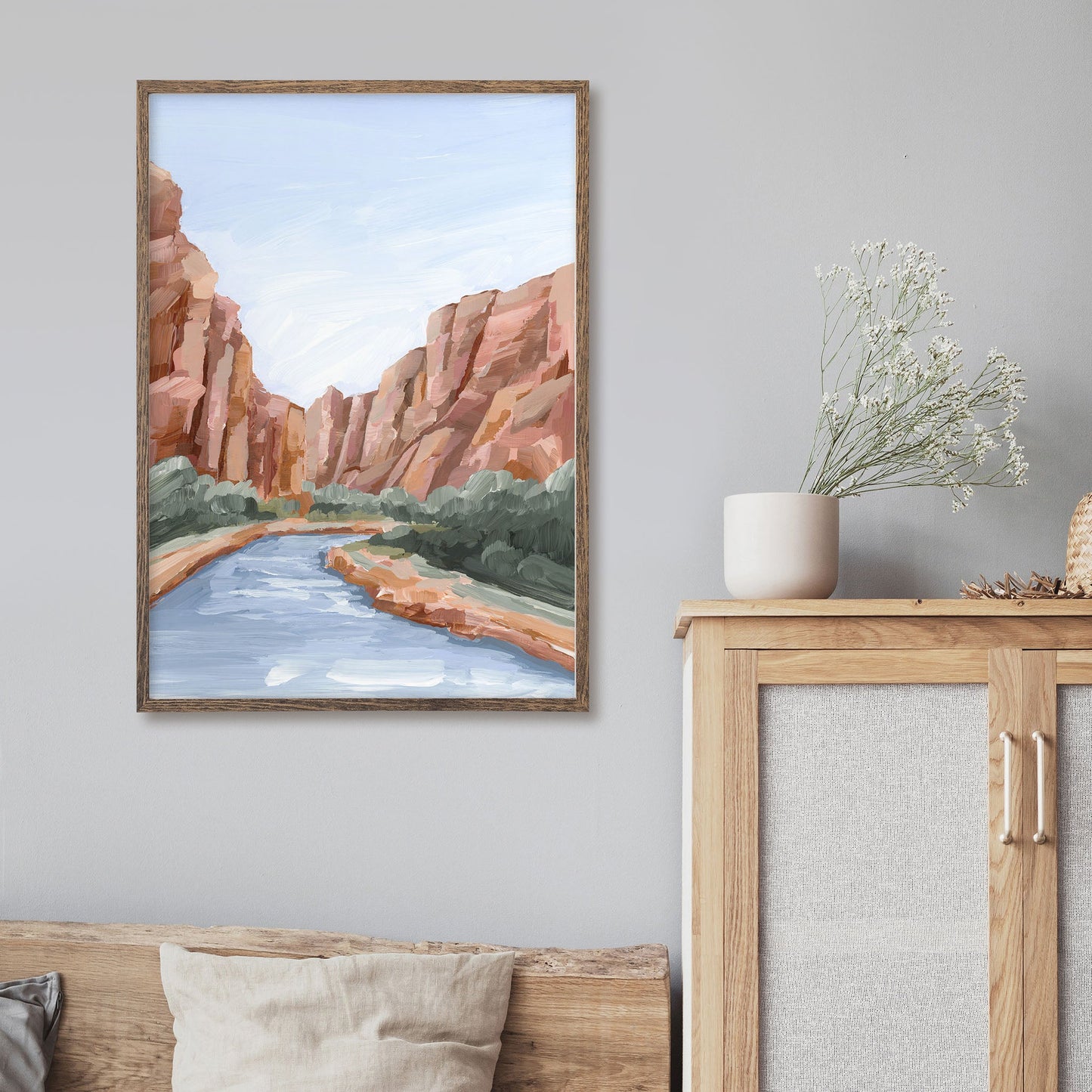 ’Zion II’ Art Print - abstract - Artwork - cliffs - Landscape