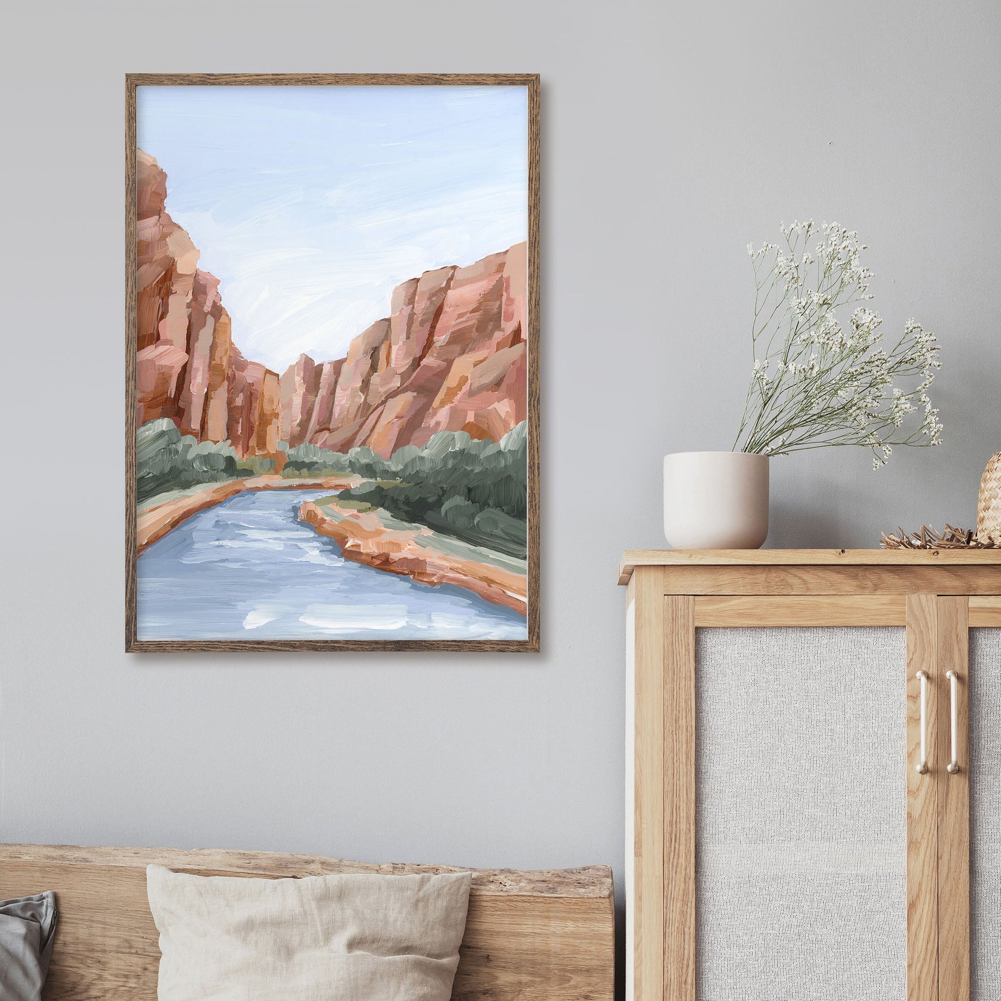 ’Zion II’ Art Print - abstract - Artwork - cliffs - Landscape