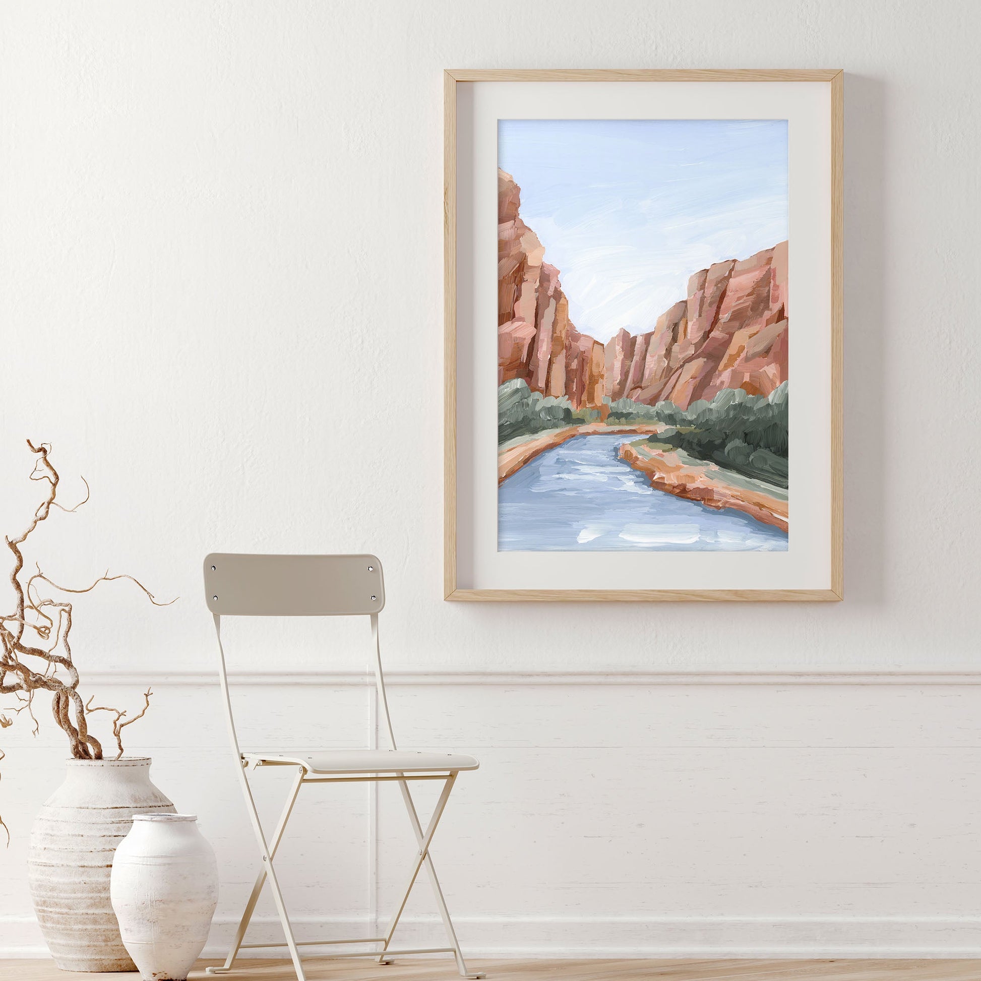 ’Zion II’ Art Print - abstract - Artwork - cliffs - Landscape