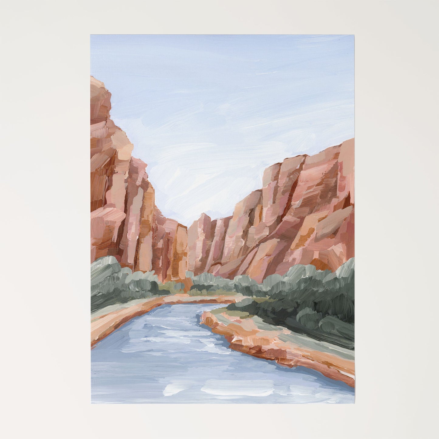 ’Zion II’ Art Print - Rolled Canvas / 8x10 in / No Frame - abstract - Artwork - cliffs - Landscape